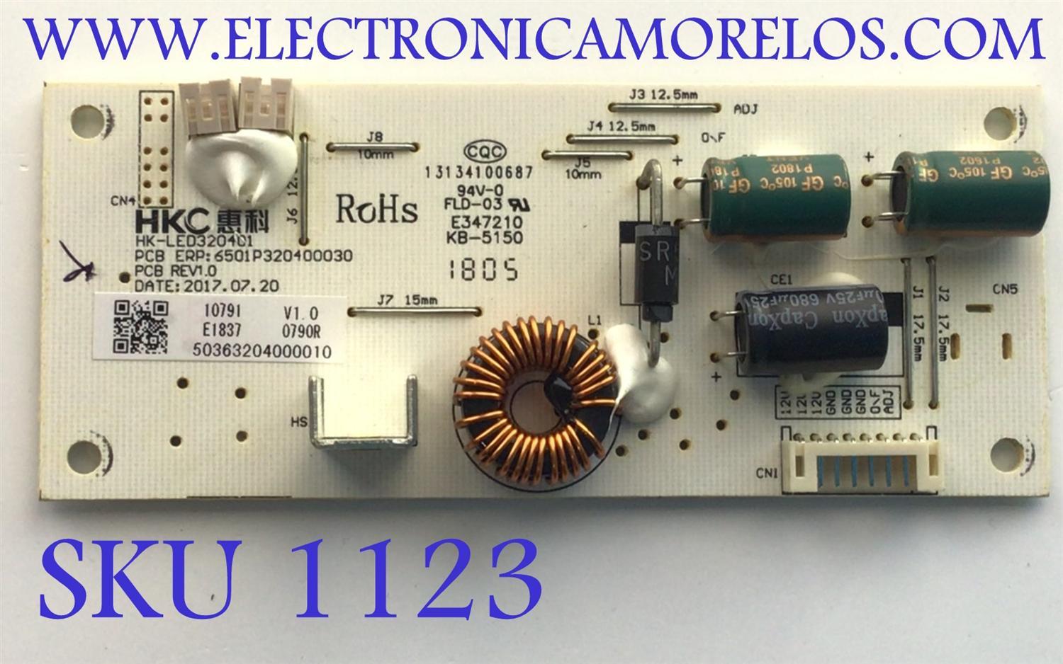 FUENTE PARA MONITOR MSI / NUMERO DE PARTE 50363204000010 / 6501P3204000030 / MODELO OPTIXAG32CQ